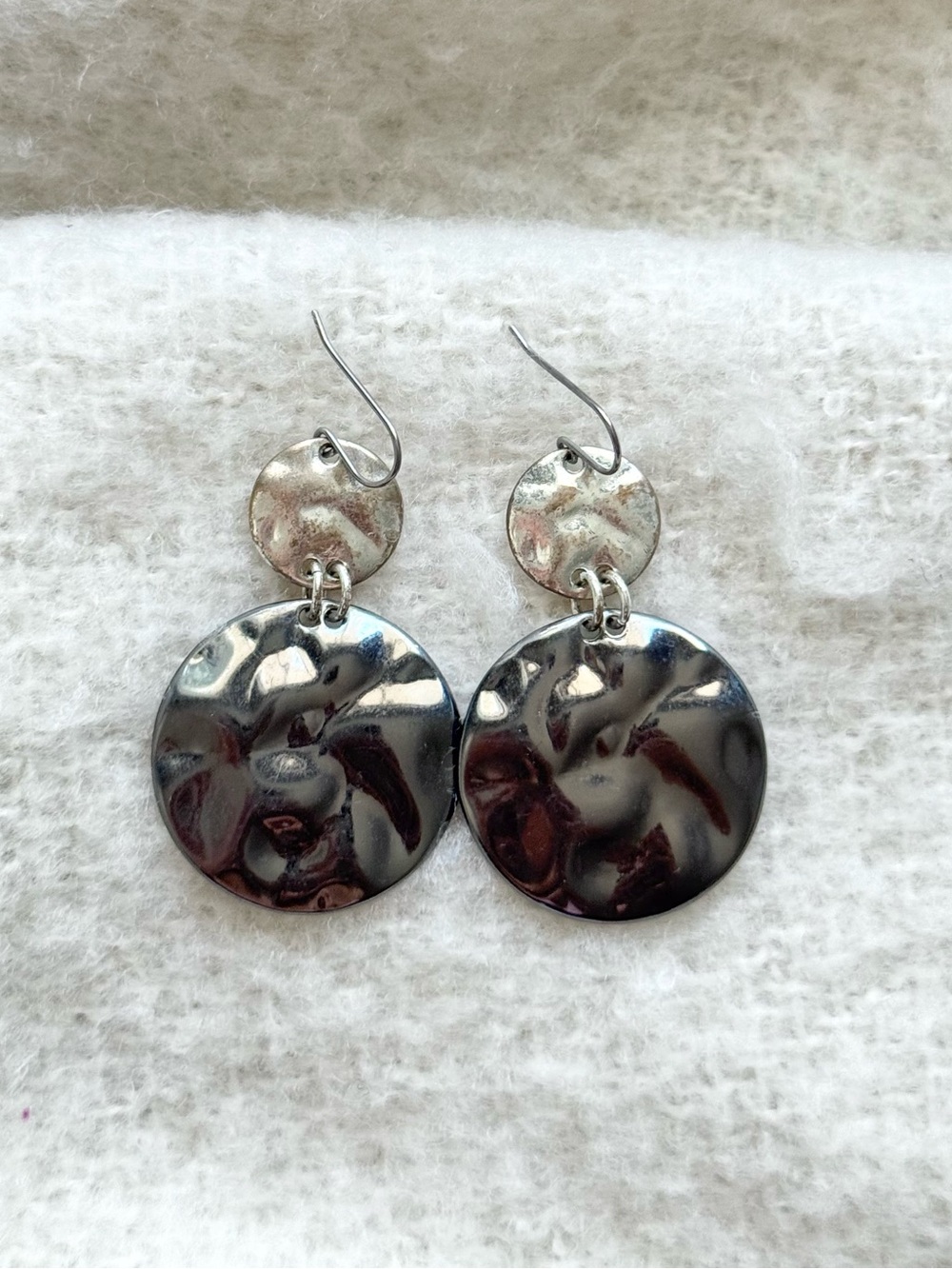 Style & Co. Double Wavy Disc Drop Earrings